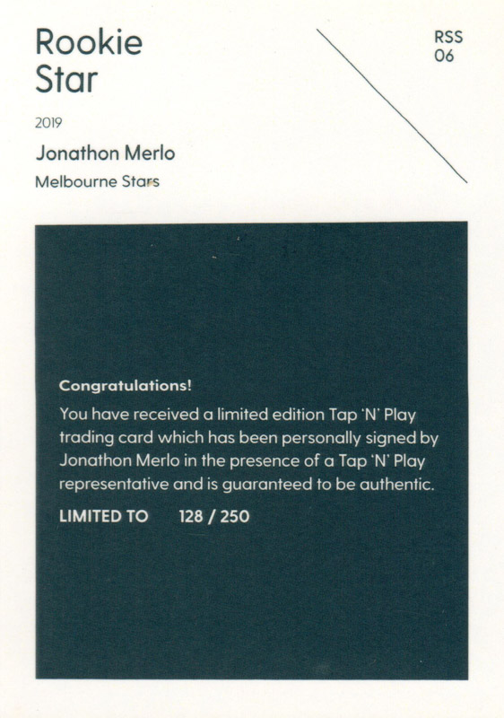 Jonathon Merlo back