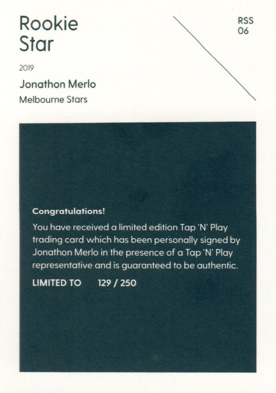 Jonathon Merlo back