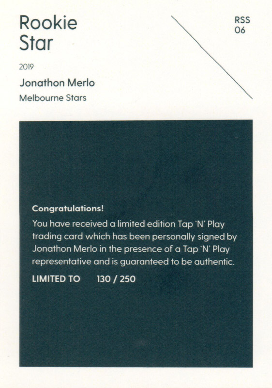 Jonathon Merlo back