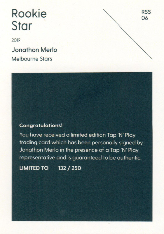 Jonathon Merlo back