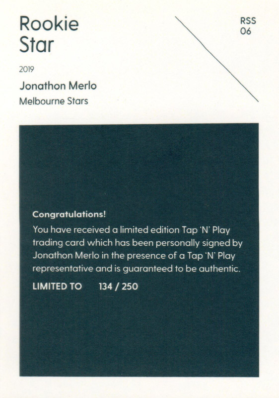Jonathon Merlo back