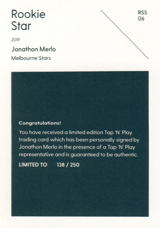 Jonathon Merlo back