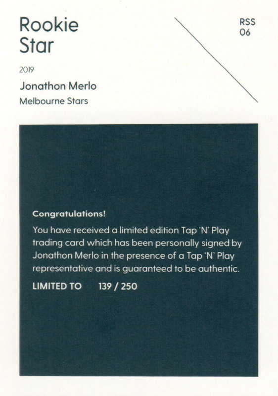 Jonathon Merlo back