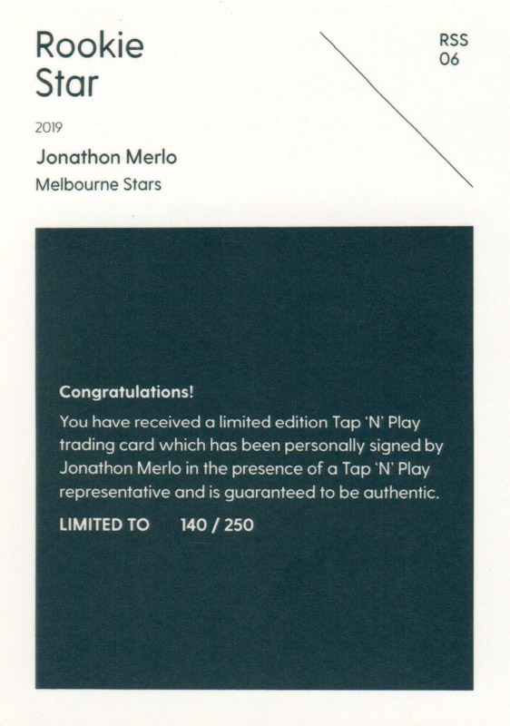 Jonathon Merlo back
