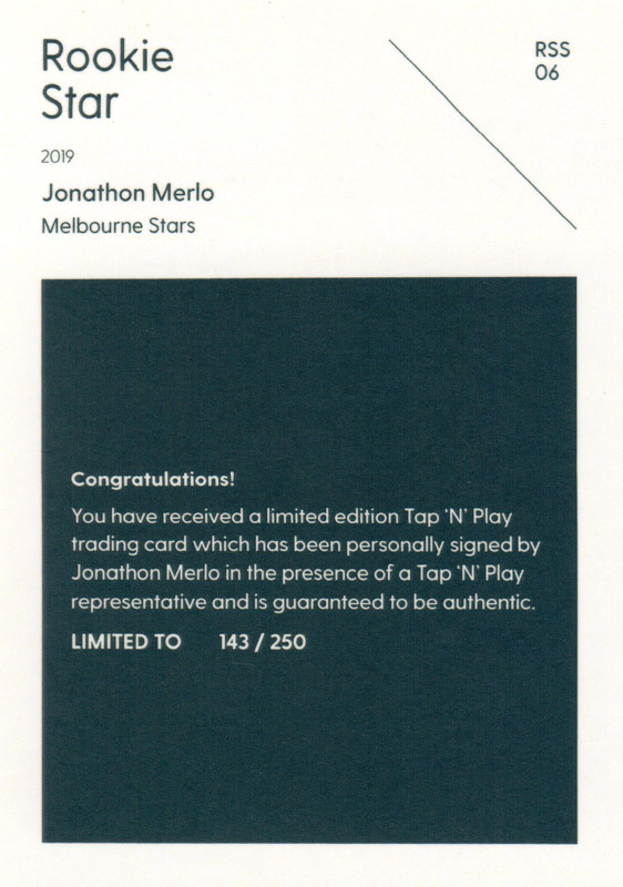 Jonathon Merlo back