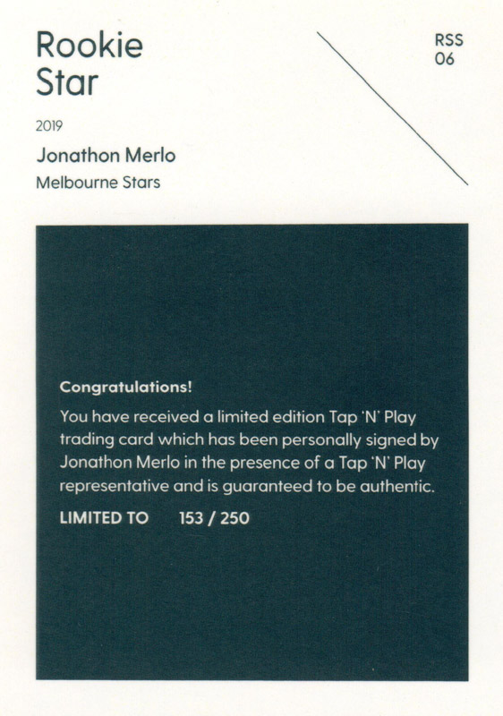 Jonathon Merlo back
