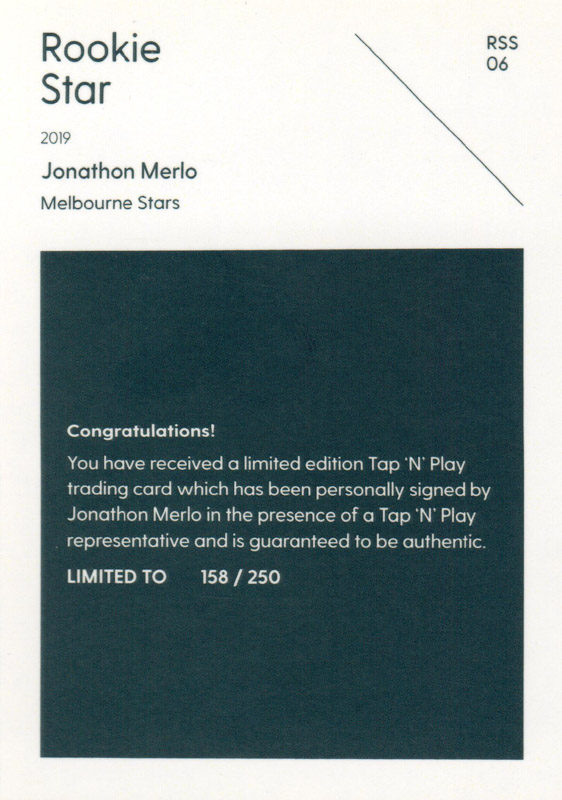 Jonathon Merlo back