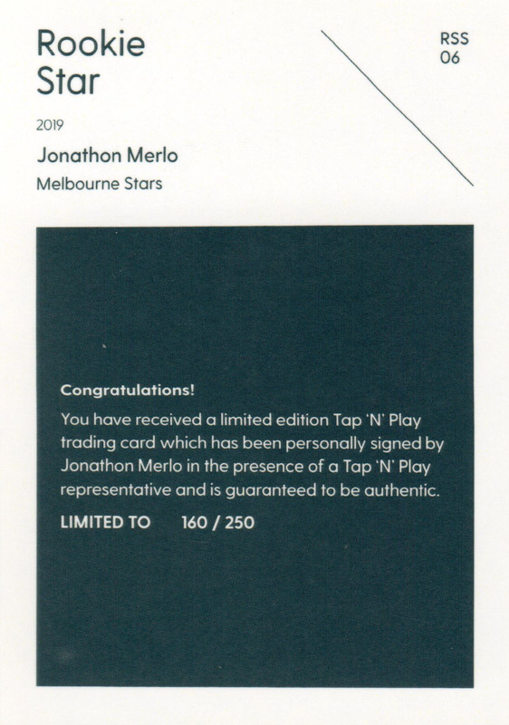 Jonathon Merlo back