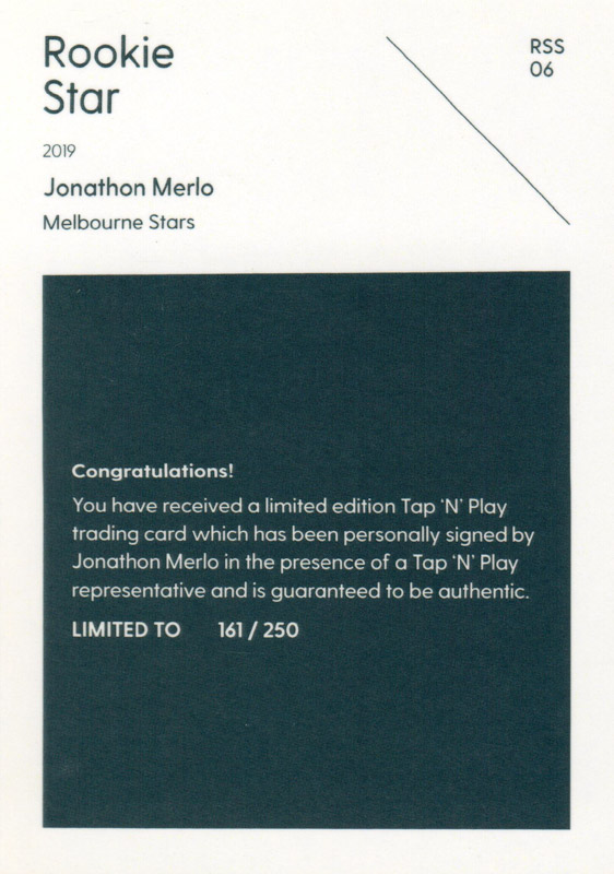 Jonathon Merlo back