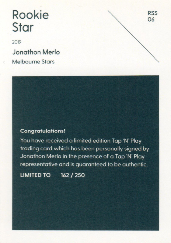Jonathon Merlo back