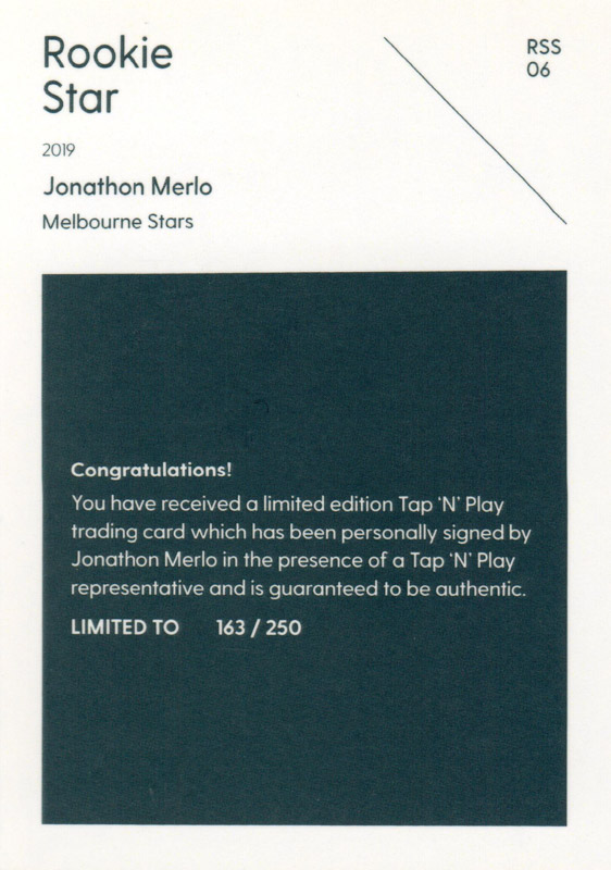 Jonathon Merlo back