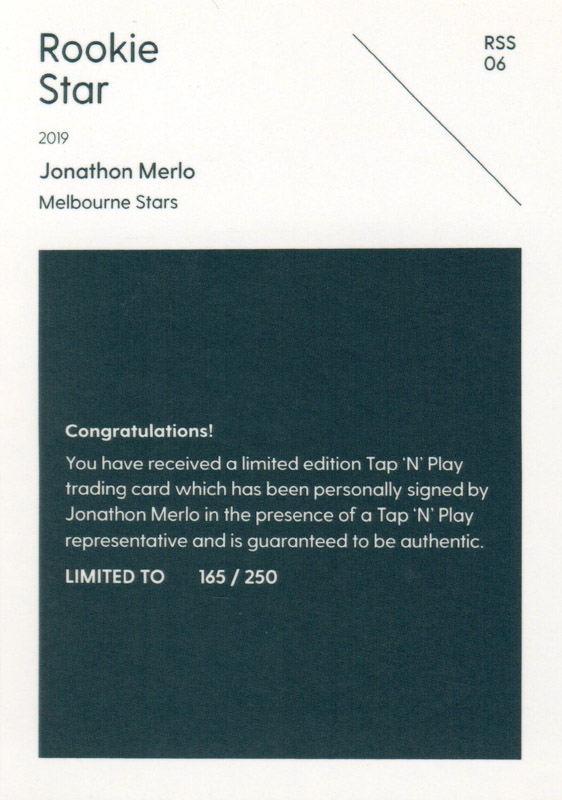 Jonathon Merlo back