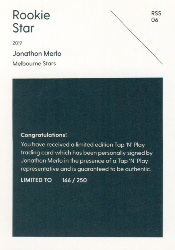 Jonathon Merlo back