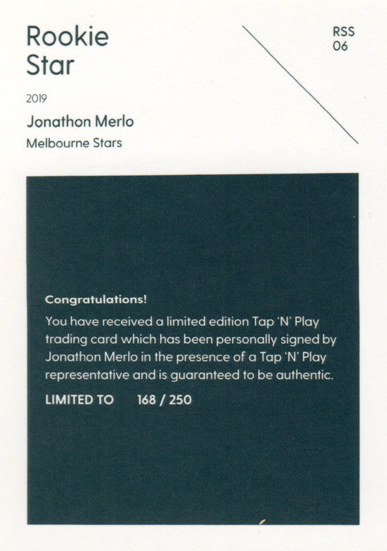 Jonathon Merlo back