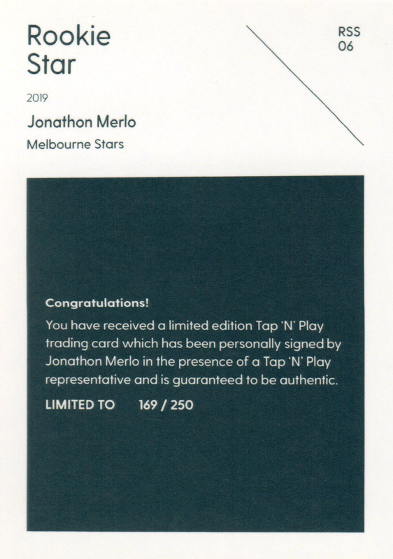 Jonathon Merlo back