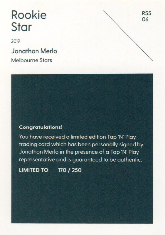 Jonathon Merlo back