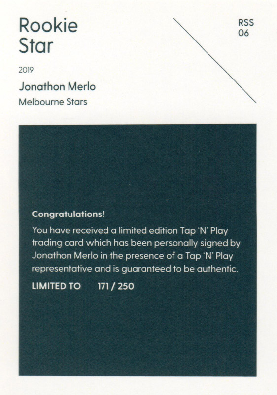 Jonathon Merlo back