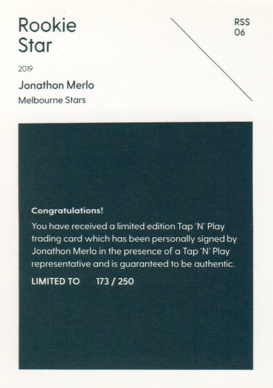 Jonathon Merlo back