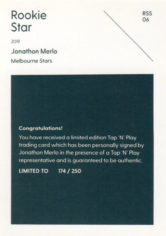 Jonathon Merlo back