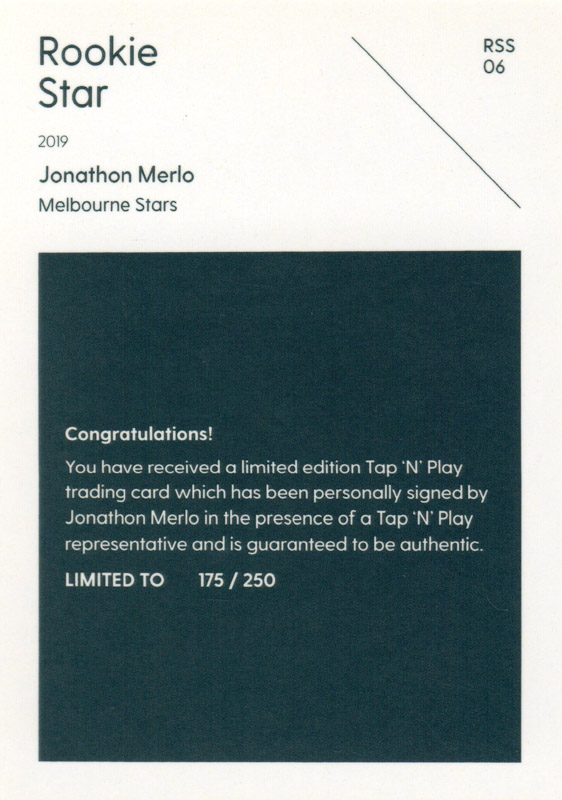 Jonathon Merlo back