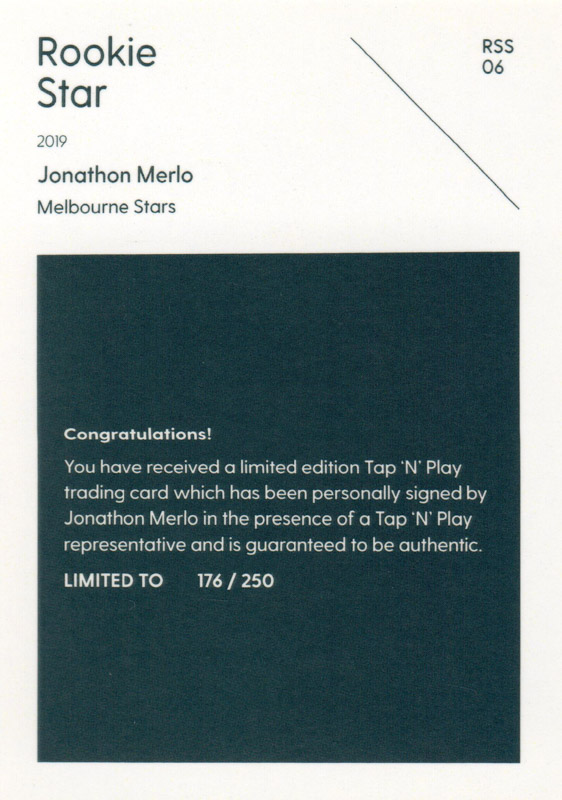 Jonathon Merlo back