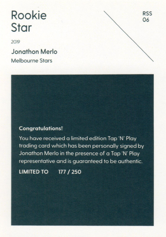 Jonathon Merlo back