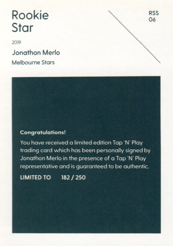Jonathon Merlo back