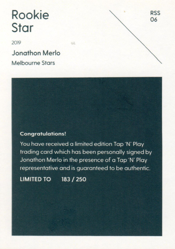Jonathon Merlo back