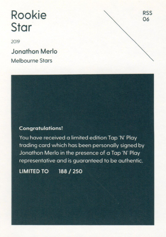 Jonathon Merlo back