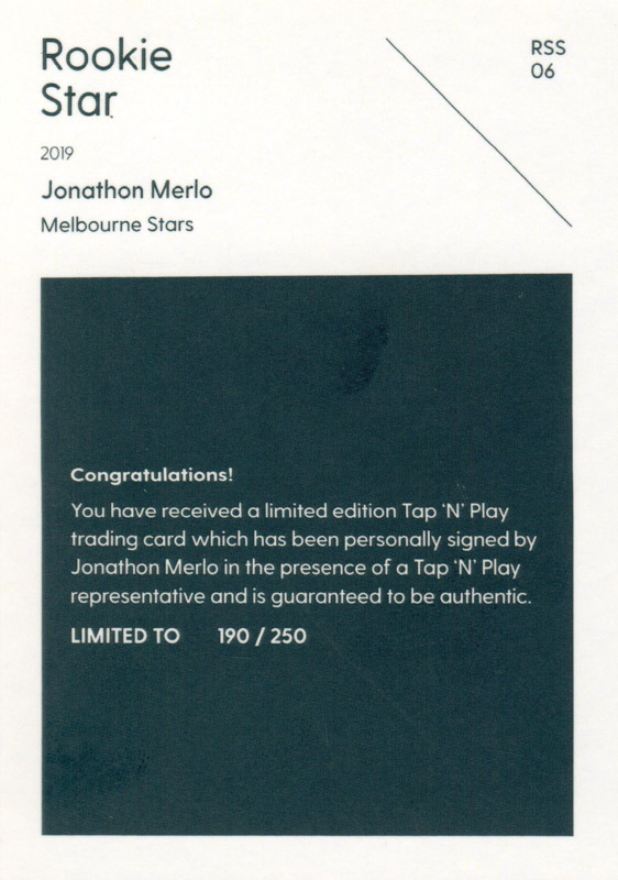 Jonathon Merlo back