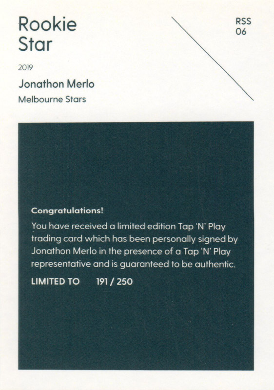 Jonathon Merlo back