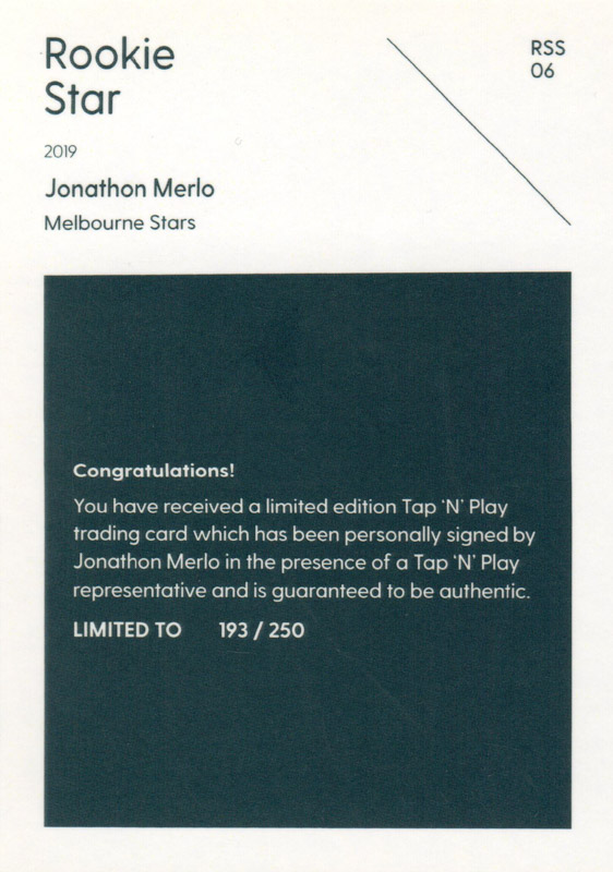 Jonathon Merlo back