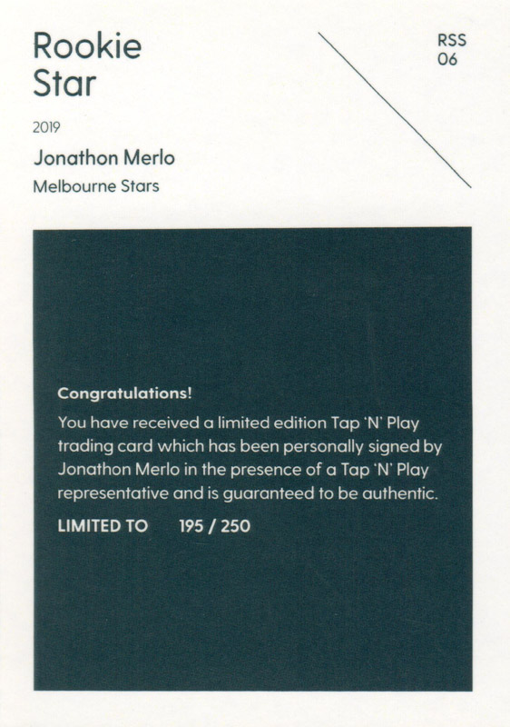 Jonathon Merlo back