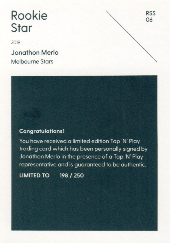 Jonathon Merlo back