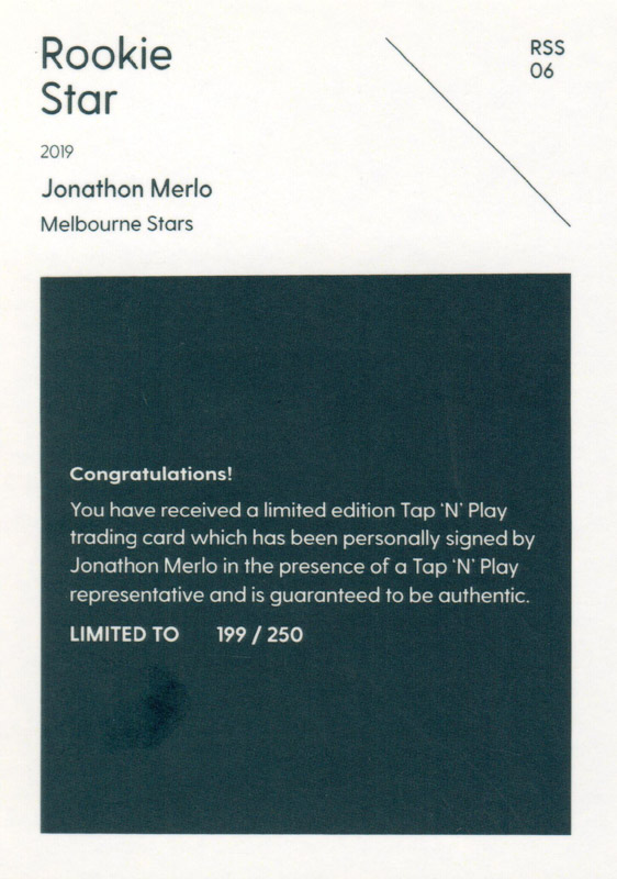 Jonathon Merlo back