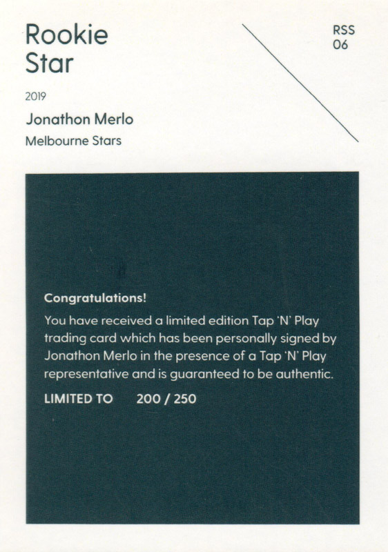 Jonathon Merlo back