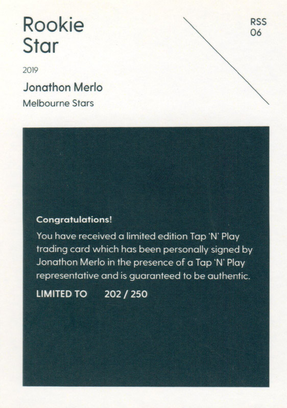 Jonathon Merlo back