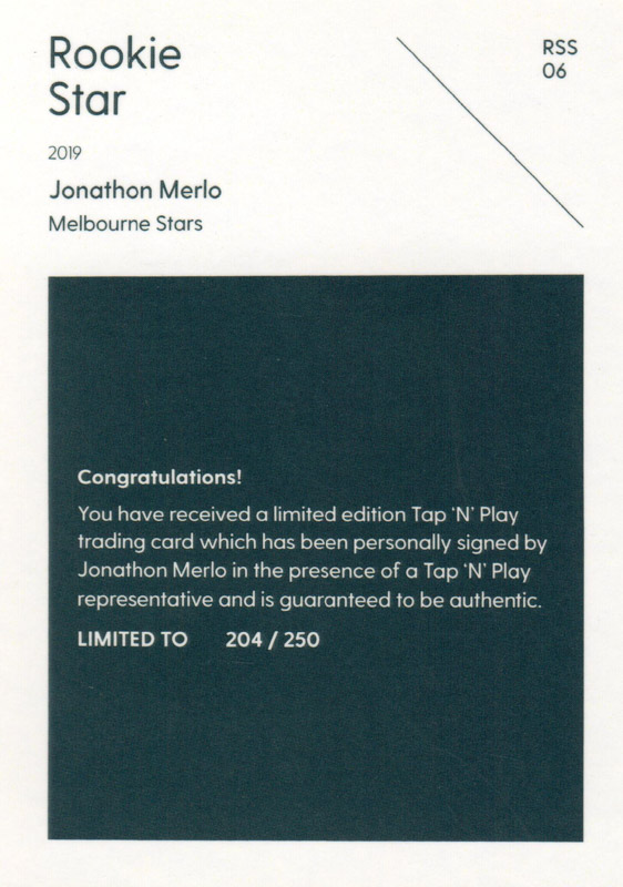 Jonathon Merlo back