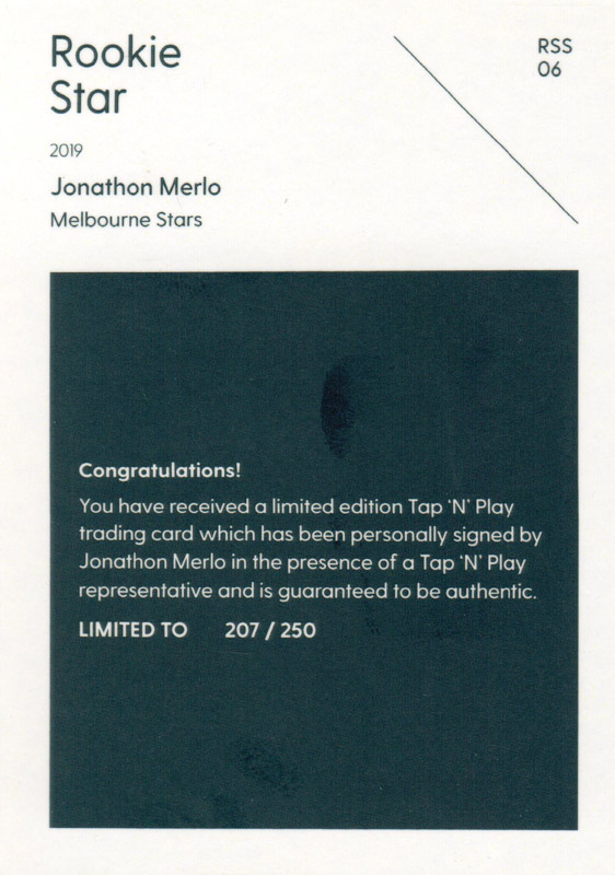 Jonathon Merlo back