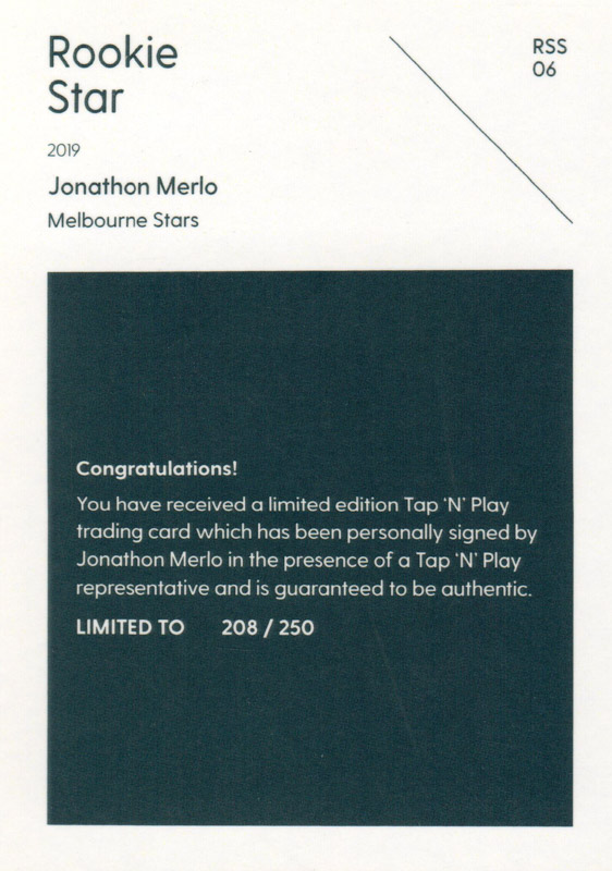 Jonathon Merlo back