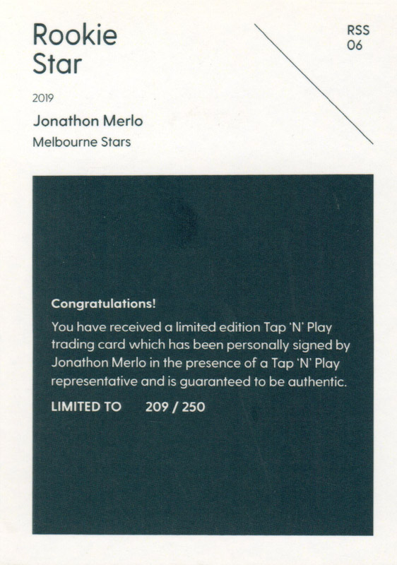 Jonathon Merlo back
