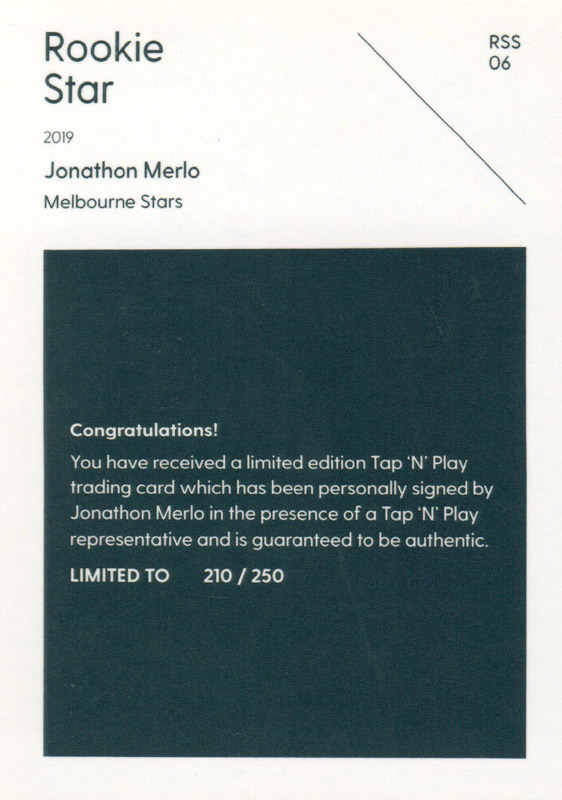 Jonathon Merlo back