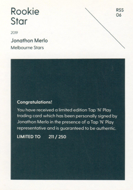 Jonathon Merlo back