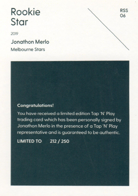 Jonathon Merlo back