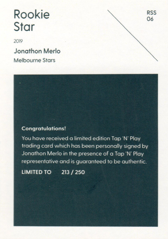 Jonathon Merlo back