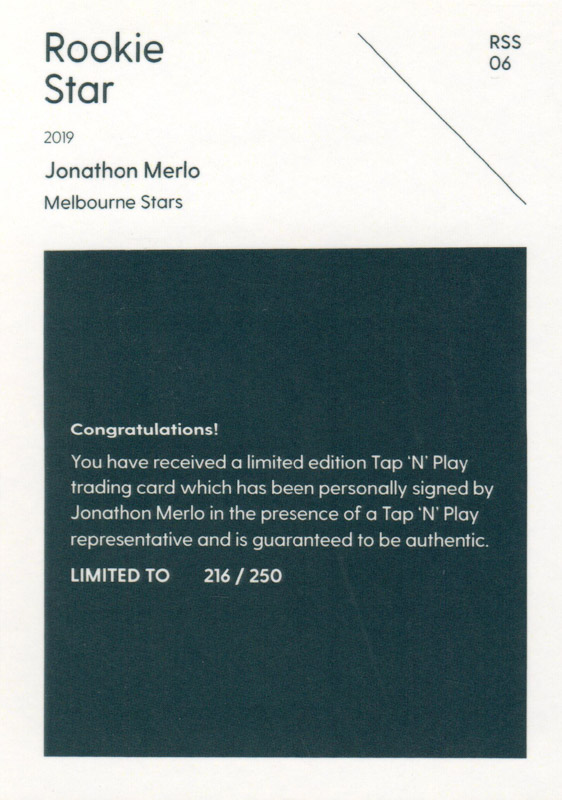 Jonathon Merlo back