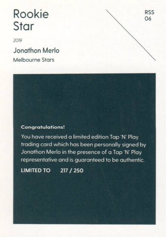 Jonathon Merlo back