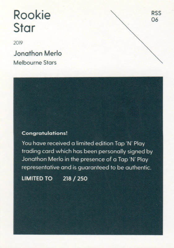 Jonathon Merlo back
