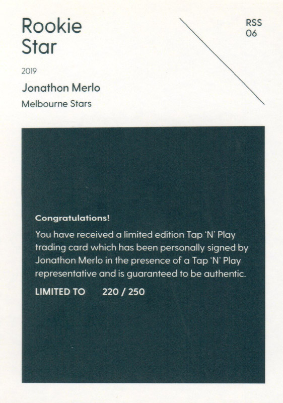 Jonathon Merlo back