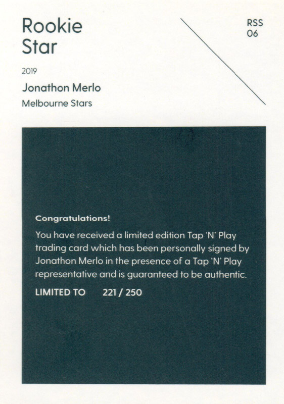 Jonathon Merlo back